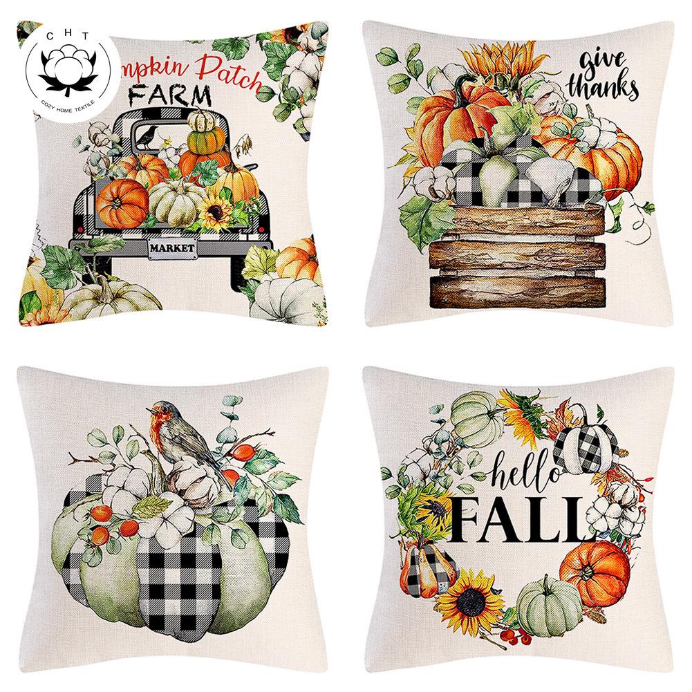 

Осенний Декор на День Благодарения, наволочка с принтом, домашняя гостиная, диван, украшение для спальни, наволочка, автомобильный комплект, наволочка