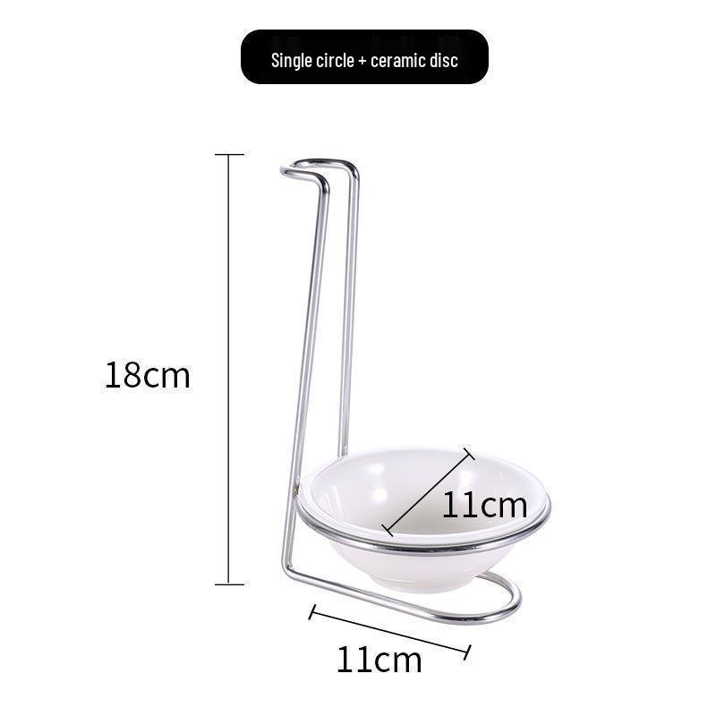 Stainless Steel Soup Ladle and Colander Holder Stand for Restaurants