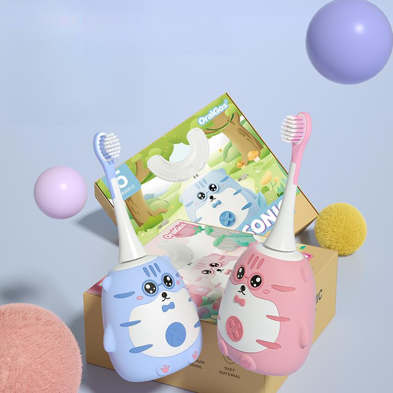 

Children s Electric Toothbrush FDA Silicone Soft Bristle Charging Model