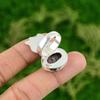 Natural Rhodonite Gemstone Promise Ring Size 7.75 925 Sterling Silver Jewelry