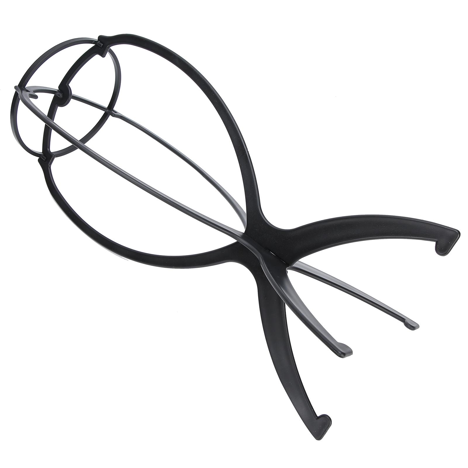 

3pcs Wig Stand Folding Portable Wig Display Stand Holder Rack for Home Hair Salon