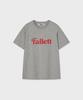 FALLETT Story Logo Essential Short Sleeve T-Shirt Melange Gray