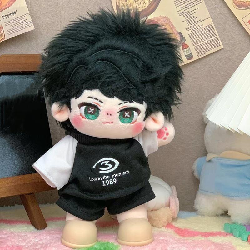 20cm Cute Cartoon Idol Cotton Doll Stuffed Plush Toy Dolls Can Change Clothes Fans Collection Gift for Girls Boys Kids