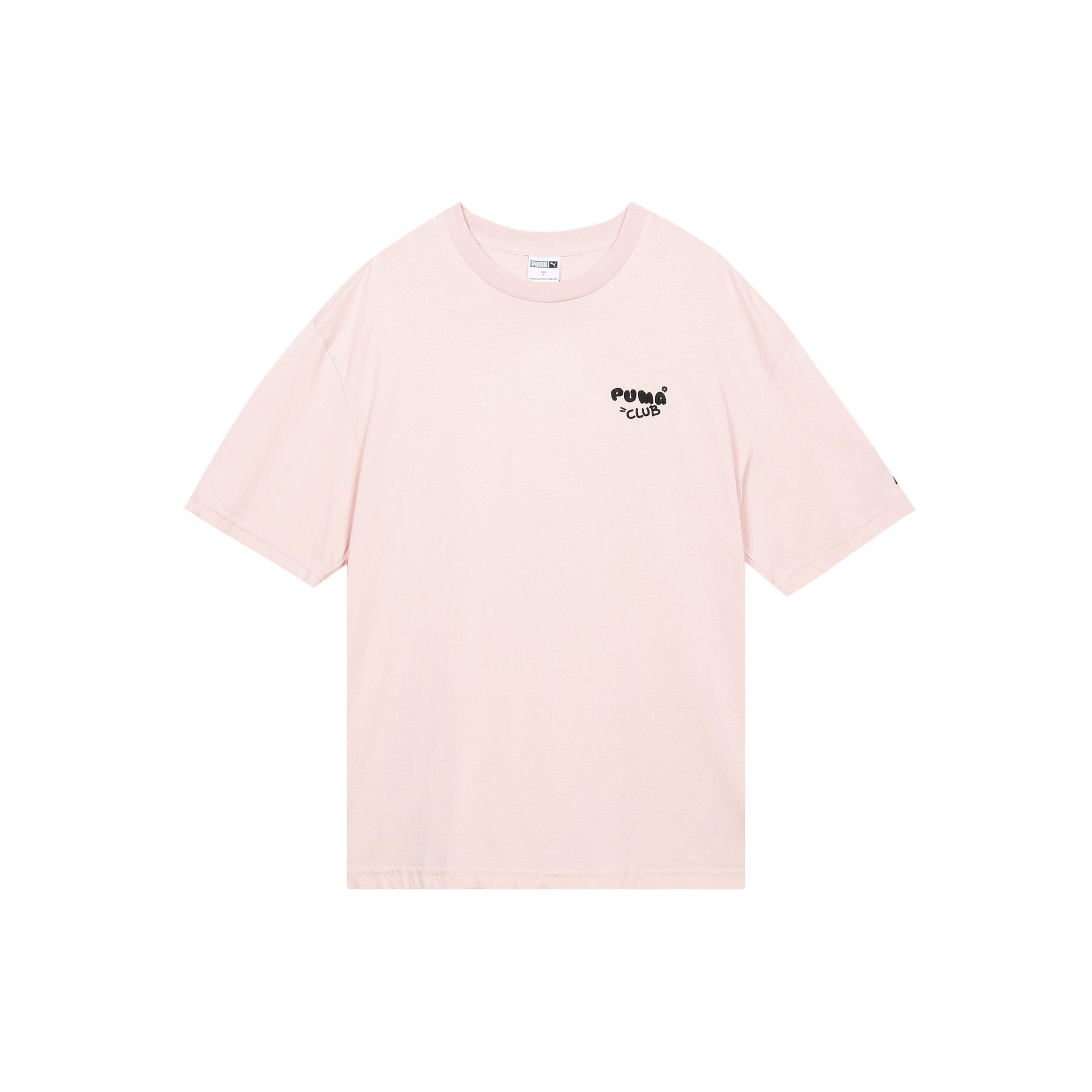PUMA Men s Club Oversize SS Tee Sports Pink Unisex 533104-36 XL