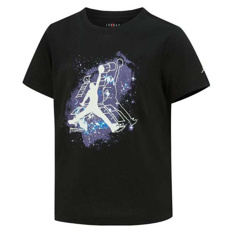 Jordan T Shirt SS25 Black Children Aged 3 7 Years Old JD2512386 10-12