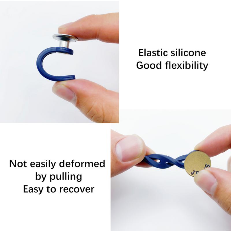 Creative Metal Button Extenders For Pants Jeans Belt Extender Sew-Free Adjustable Waist Nail-Free Fasteners Sewing Accessories