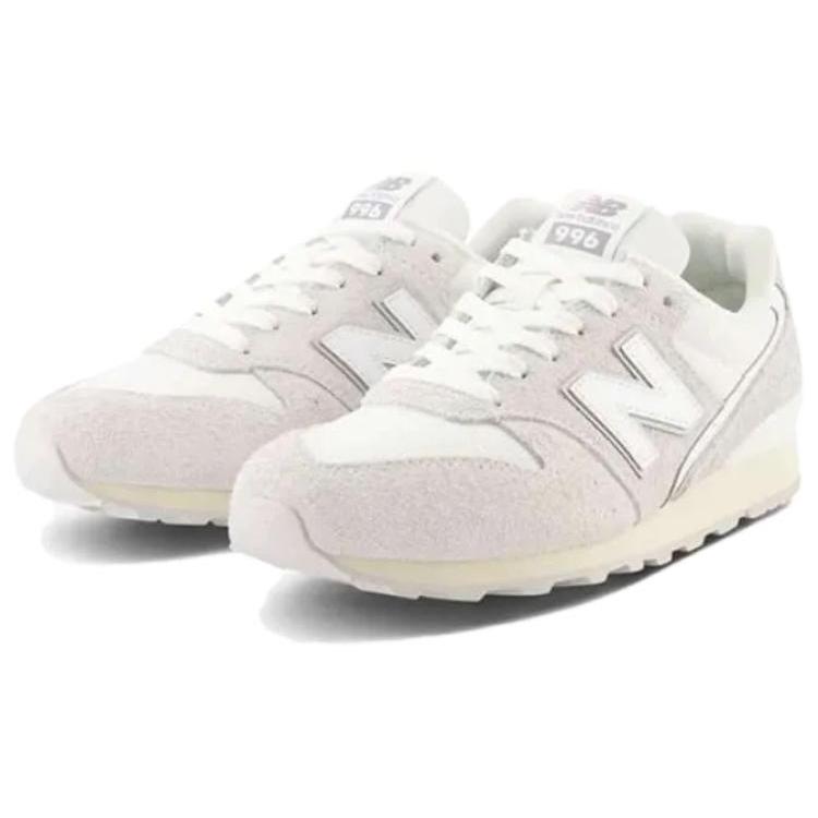 New Balance NB 996 Leather Slip Resistant And Breathable Low top Casual Running Shoes Women's Ecru WL996CW2