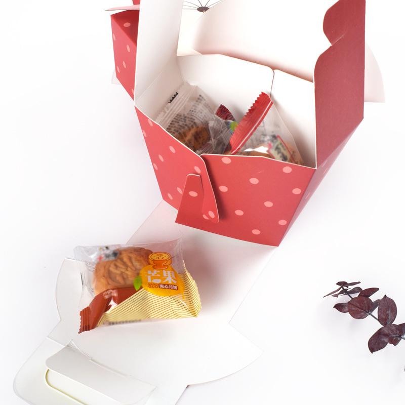 12pcs Simple Hand-held Packaging Box, Colorful Biscuit Candy Box