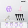 Inverted Male Chastity Cages Pink Chastity Cage Lock Set Negative Sissy Cock Cages SM Bondage Fetish Sex Toys for Mens