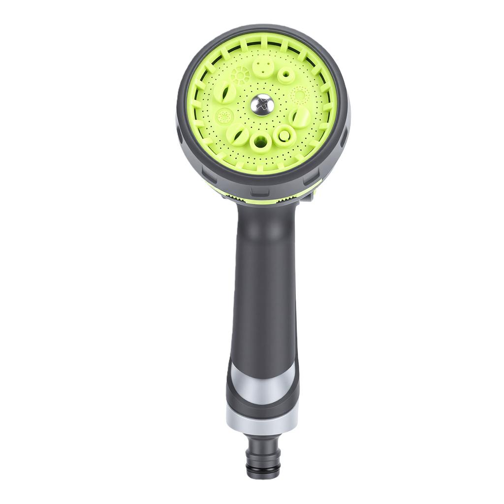 Garden Hose Nozzle Sprayer Lightweight Multifunctional High Pressure with Thumb Control for Car Washing Gray