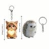 Portachiavi Mini Gatto Carino Ornamento da Appendere Portachiavi Gatto Ciondolo Acrilico Ragazze Donne