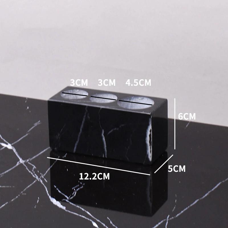 Black Marquina Natural Marble Bathroom Accessories