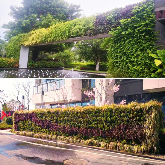 Contenitore per vasi da fiori per piante verdi tridimensionali montate a parete per esterni