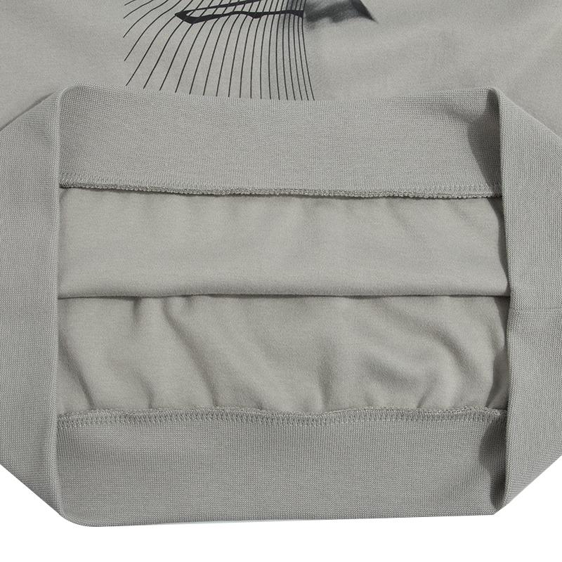 adidas Wuji Series Graphic Print Crewneck Sweatshirt Men Tops Grey IA8186