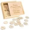 STOFINITY 9 Year Anniversary Wood Gifts for Him Her - 9th Gifts Anniversary for Husband Wife, Happy Nine Years Wedding A