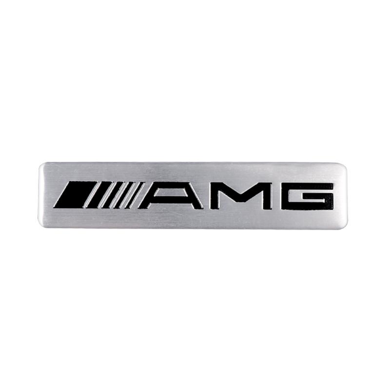 Heißer Autoaufkleber 3D Aluminium Auto Seitenkarosserie Heckklappe Emblem Dekoration Aufkleber für Mercedes Benz W204 W205 Amg W211 W212 W213 Sma