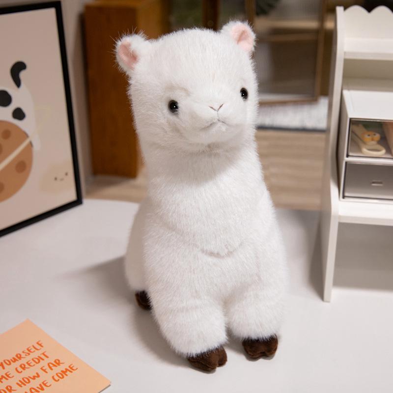 Adorable Realistic Alpaca Plush Sheep Zodiac Doll