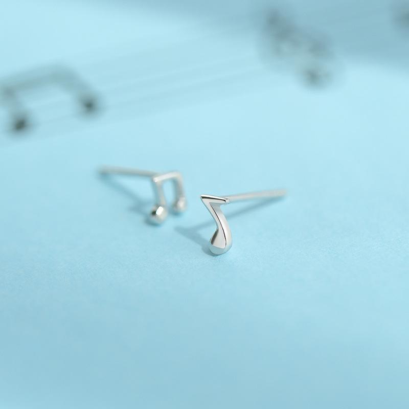 Cercei cu notă muzicală, stil feminin, stil creativ, simbol muzical, asimetric, pentru urechi, bijuterii, versiunea coreeană, accesorii de design de nișă