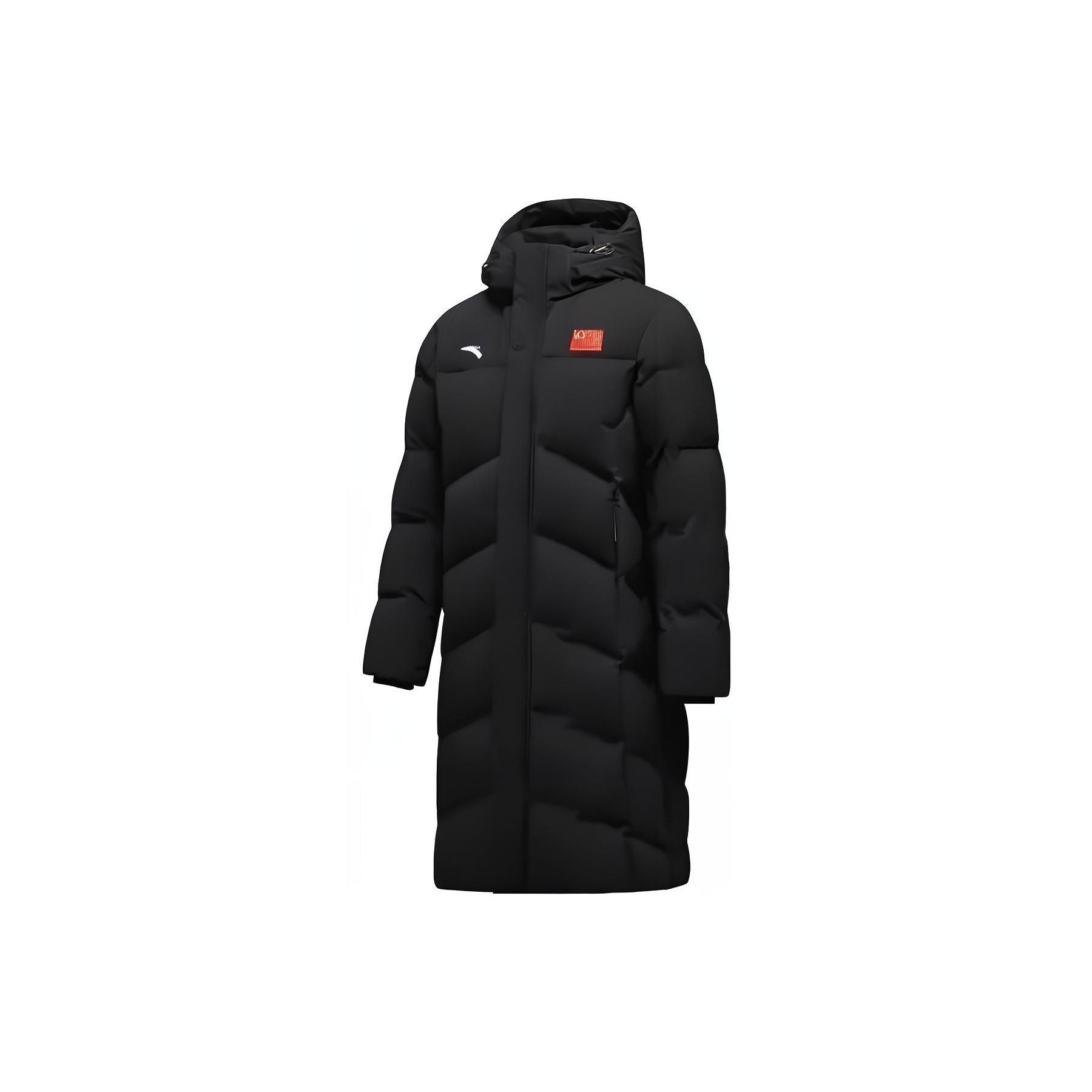 

Anta Длинная теплая куртка-пуховик на молнии унисекс верхняя одежда черный 462240103-2 XL