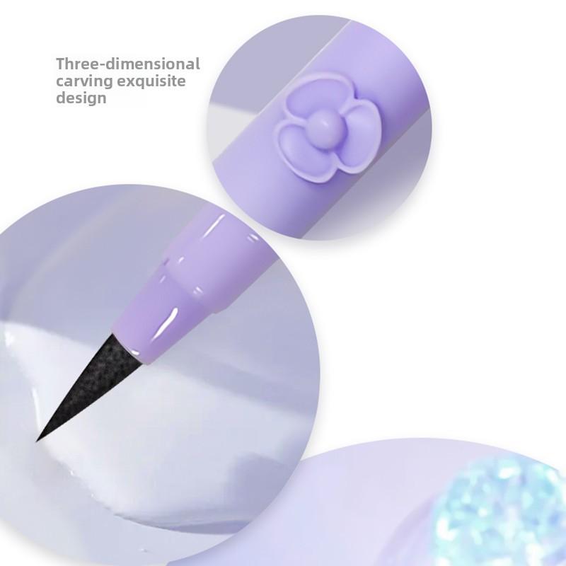 The Carved Eyeliner Liquid Pen Is Long-lasting Waterproof Does Not Fade or Smudge and Is Suitable for Both Thick and Thin Eyeliner