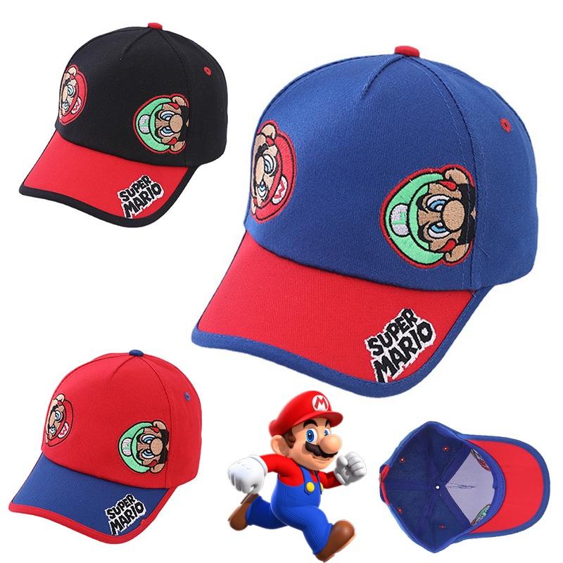 Super Mario Baseball Cap For Kids, Cartoon Duckbill Hat For Boys And Girls, Fashionable Sun Hat