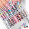 Flower Nail Stickers Stripe Pattern Nail Decals Professional Nail Foils  Manicure DIY
