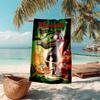 Personalized customized proof beach towel with The Jungle Book pattern - soft, absorbent,quick-drying,perfect swimming,camping&bathing