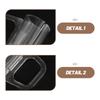 4Pcs Window Handle Transparent Cordless Mini Blinds Bottom Rail Pull Replacement Clamp for Cellular Honeycomb Roller Shades Lift