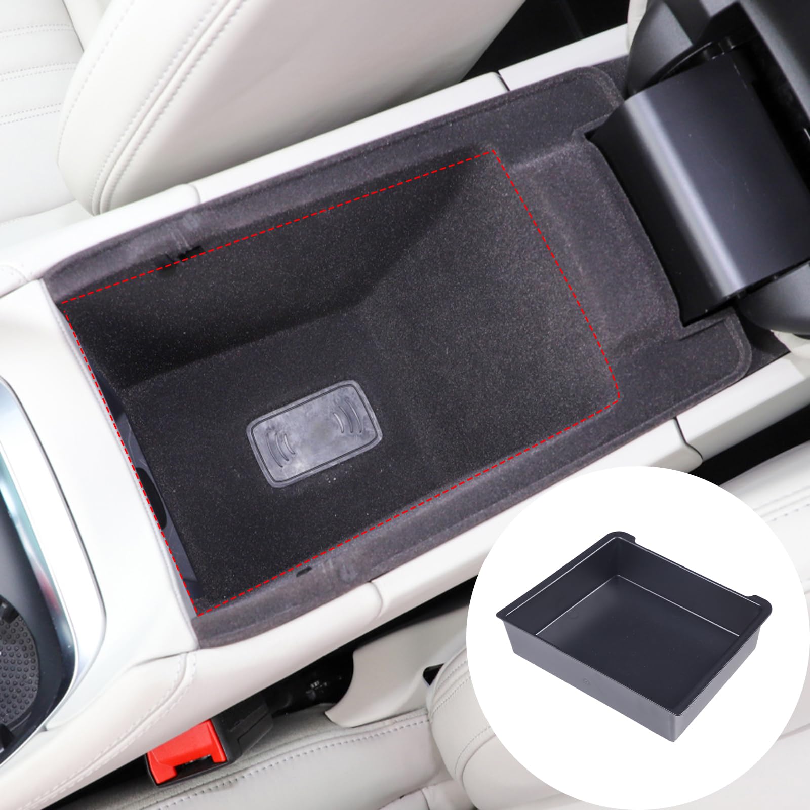 

Sauicemy Подлокотник консоли Подлокотник центральной консоли Хранение Хранение автомобиля Интерьер автомобиля ABS Коробка, Лоток, Коробка, Лоток, Коробка, Многофункциональный чёрный