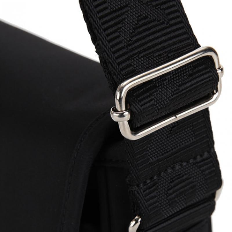 Kangol Day Nylon Hoodie Crossbody Bag 3258 Black