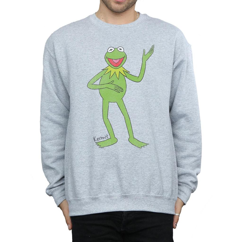 The Muppets Mens Classic Kermit Heather Sweatshirt