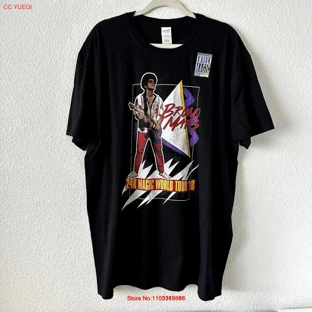 Bruno Mars 24k Magic World Tour 18 Las Vegas Black T Shirt Size Xl Vintage Stylish Fashion Top For Everyday Wear