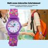 Waterproof Kid Cartoon Watch Cute Exquisite Pattern Children Wrist Watch GiftPurple