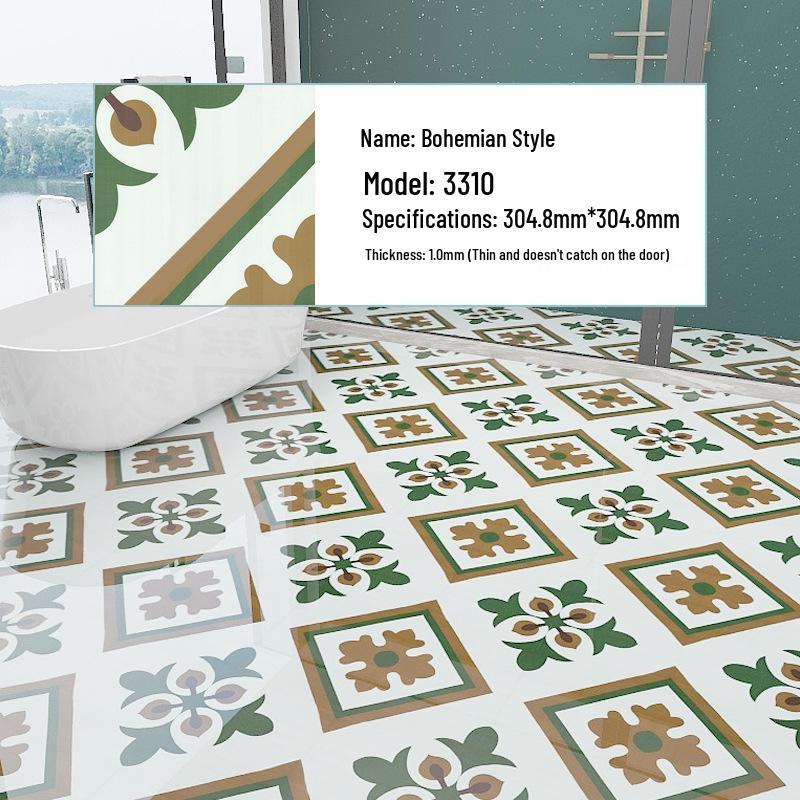 PVC Self-Adhesive Waterproof Stone Plastic Floor Sticker for Bathroom and Kitchen
