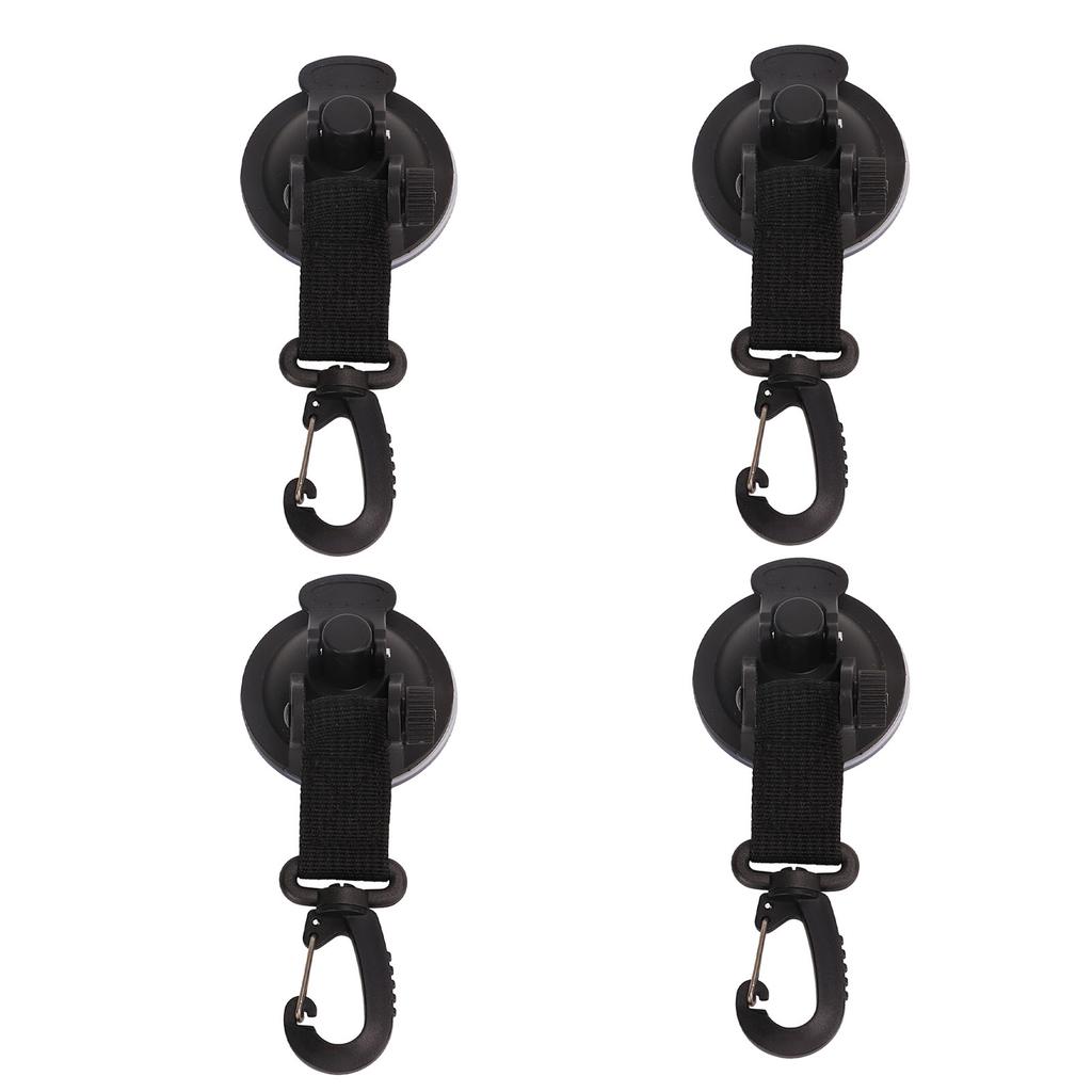 4Pcs Heavy Duty Suction Cups Anchor High Strength Portable Strong Suction Cups with Hooks for