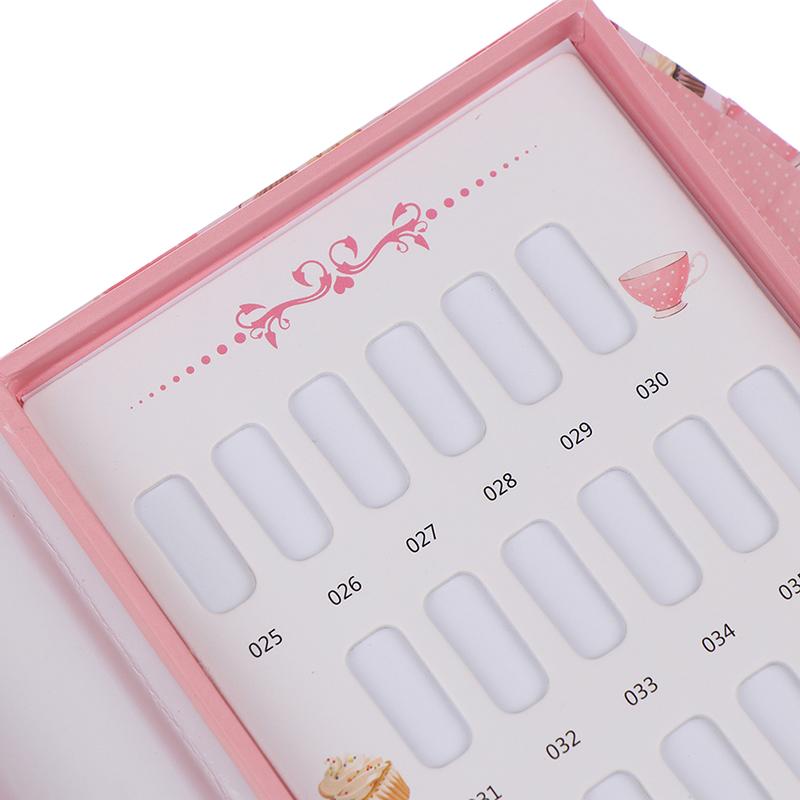 False Nail Color Book Display Nail Gel Polish Card Chart Palette Practice Board