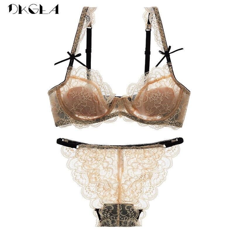 

DKGEA сексуальный бюстгальтер плюс размер кружевное нижнее белье прозрачное 85B