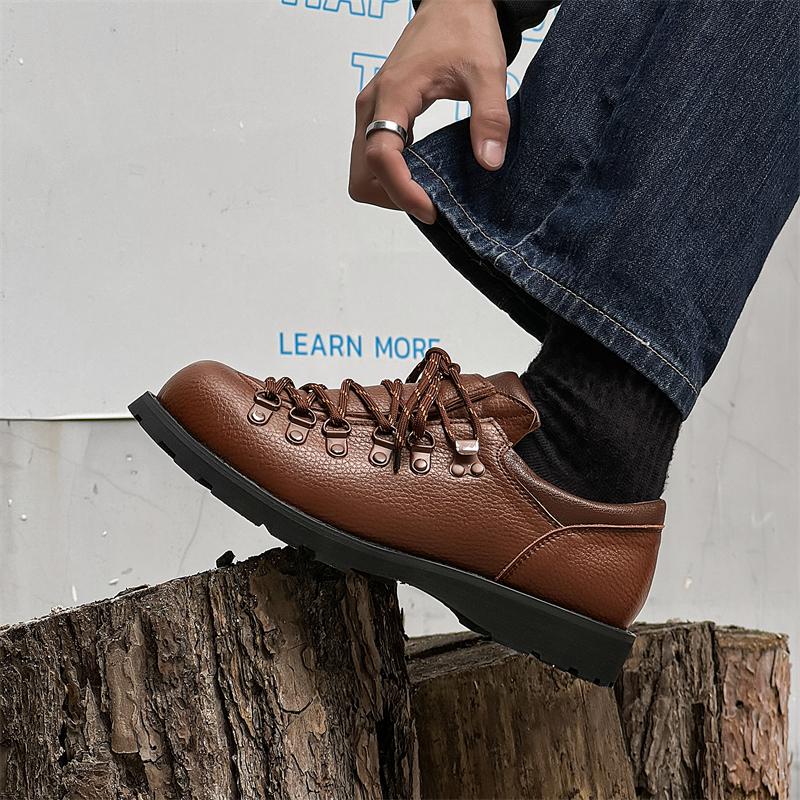 Fashion New Derby Men's Shoes Luxury styles by fashion designers Fashion Party Outdoor Trendy Streets Quality Youth Shoes Black New