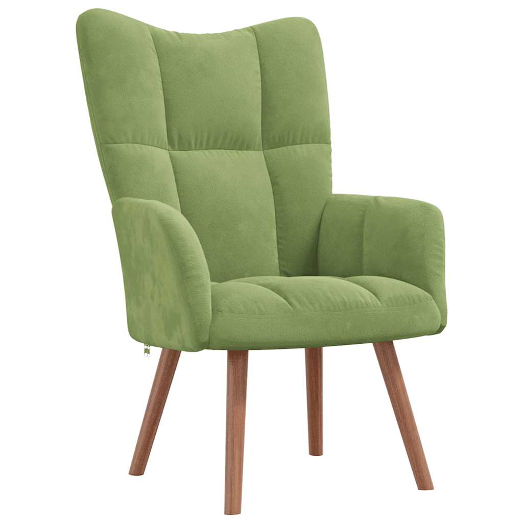 Relax Chair Light Green Velvet