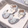 Nuove Scarpe da Principessa Estive 2025 con Fiocco di Strass e Punta Chiusa per Bambine - Sandali con Suola Morbida