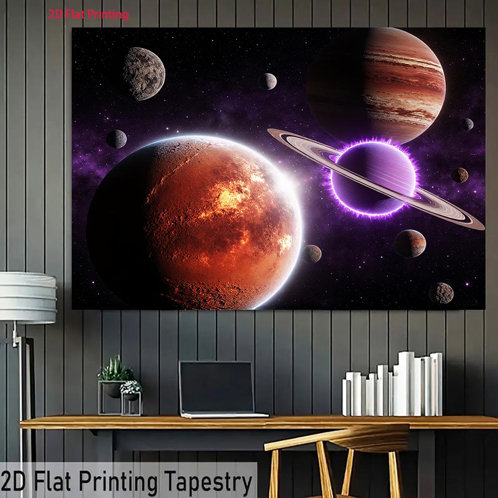 2D plane 1 piece of fantastical interstellar deep-space journey suitable for party decoration and outdoor celebrations