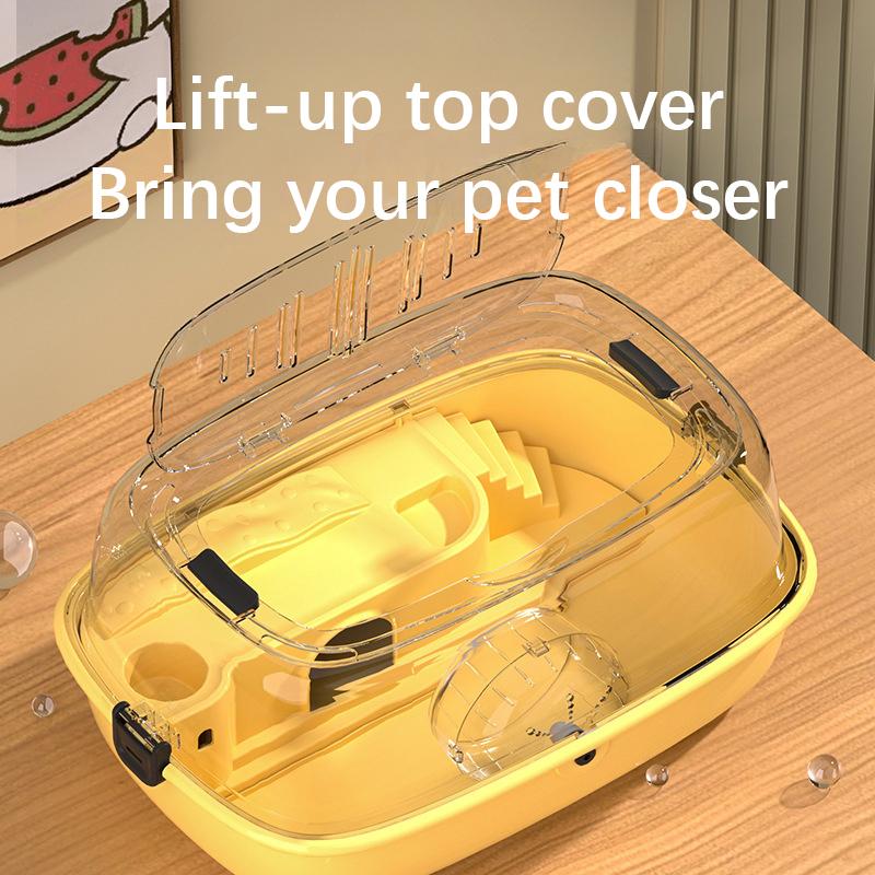 Deluxe Hamster Cage Large Space Acrylic Villa Indoor Full Set Special Cages Ventilation Breathable Not Stuffy Hot Pet Products