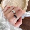 Bead Elegant Black Doodle Ring For Women Combining Retro Style And Modern Fashion Trends 2023 For