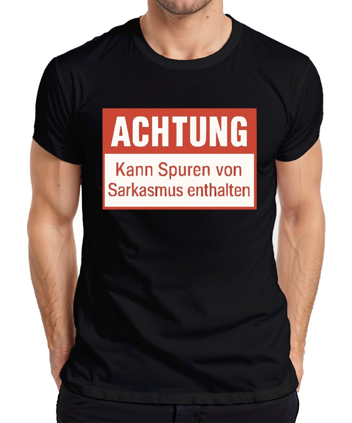 Attention Traces Of Sarcasm Included Funny Sarcastic Humour Mens T-Shirt- S