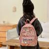 Trendy Capybara Print Double Shoulder Backpack - Large Capacity for Students and Kids