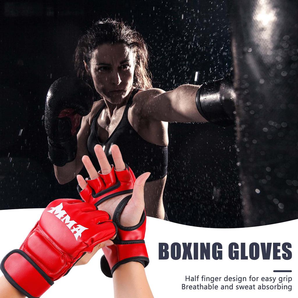 Martial Arts Training MMA Gloves with Breathable and Sweat-Resistant Material Suitable for Fighting Muay Thai