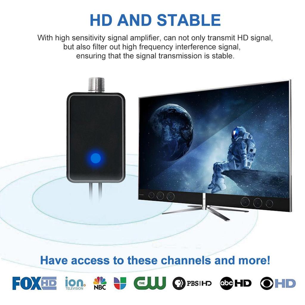 High-Definition Digital TV Antenna Signal Amplifier for European and American HDTVs
