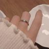 Vielseitiger blauer verstellbarer offener Ring - Stapelbarer Damen-Temperament-Ring mit kleinem Fischdesign