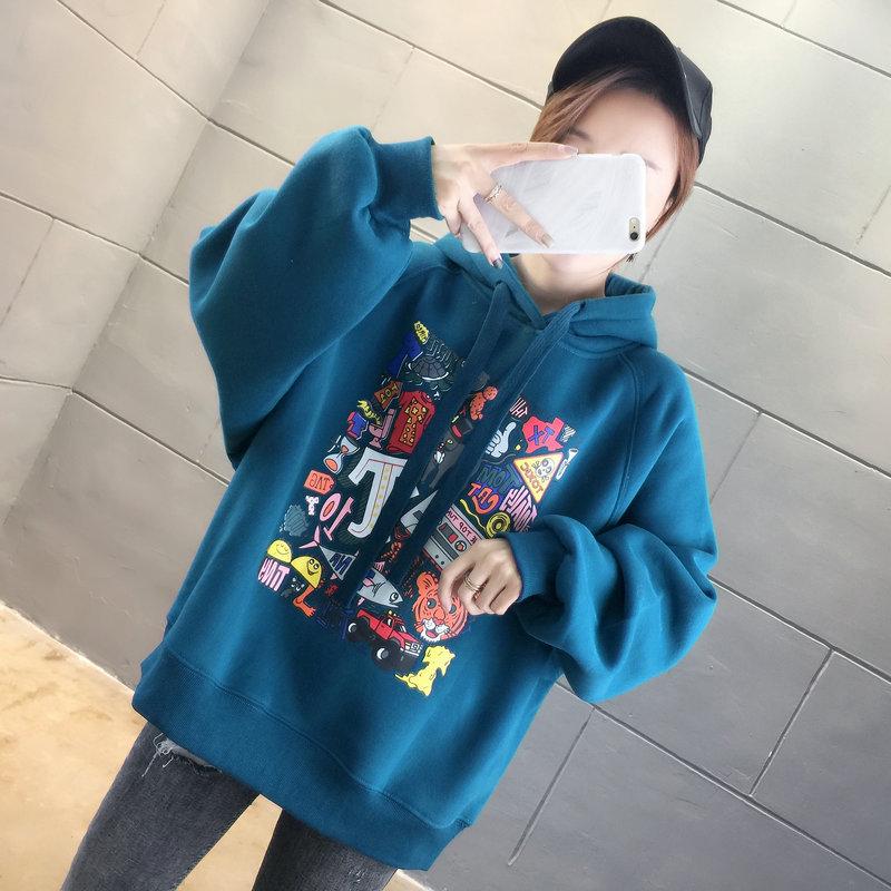 Korean Style Women's Spring/Autumn Loose Thin Sweatshirts - Fashionable, Versatile, Trendy European Design Tops/Jackets