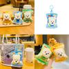 Adorable Plush Cartoon Bear Keychain Cute Couple Car Accessory Butter Bear